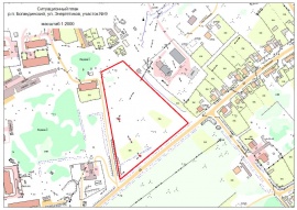Ситуационный план земельного участка в Боре Кадастровые работы в Боре